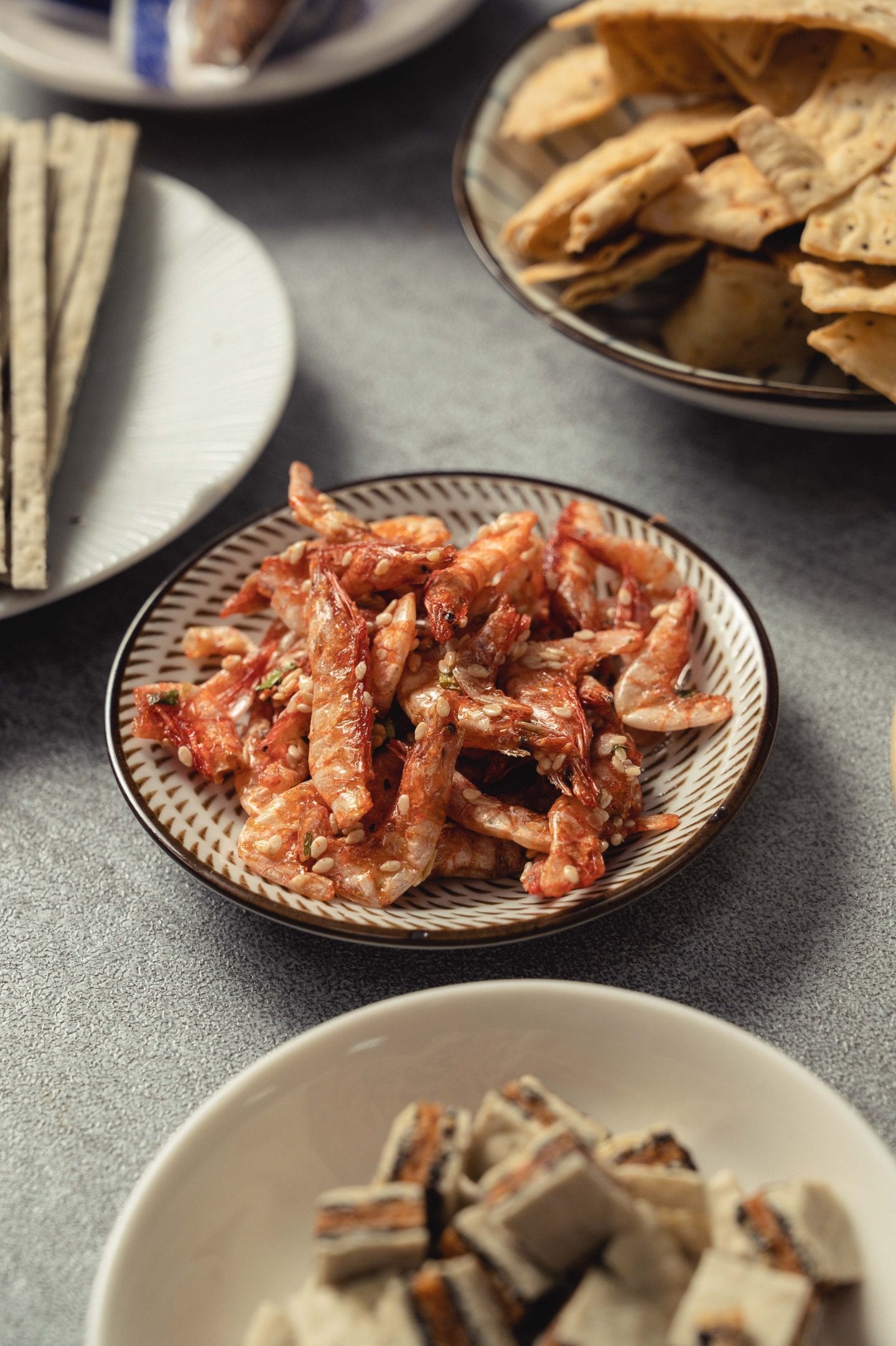 Crispy Sakura Shrimp, light snacks