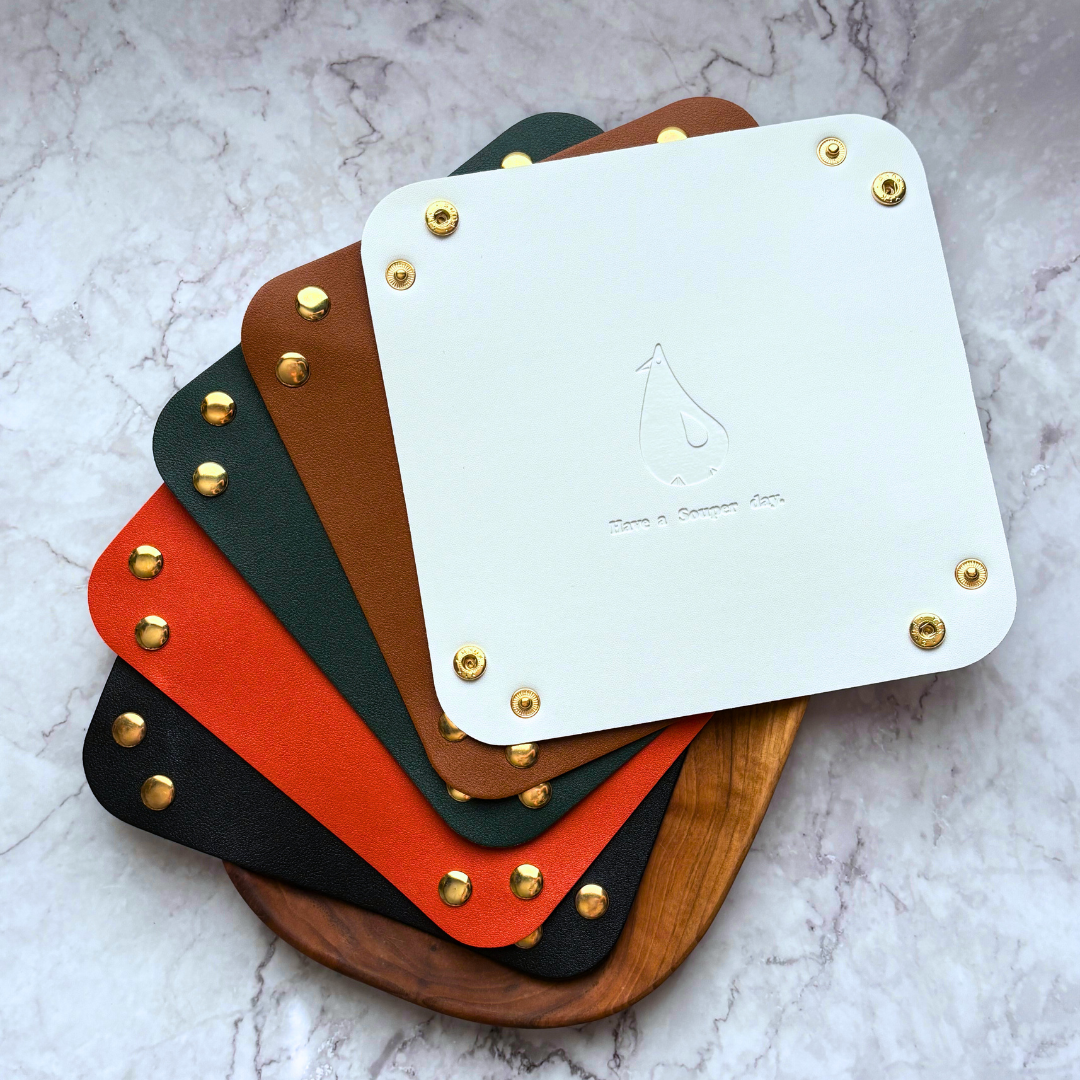 【Merch】Leather Storage Tray - White, Brown, Dark Green, Orange, Black