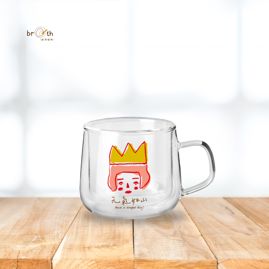 【Merch】Double Wall Glass Mug - pink