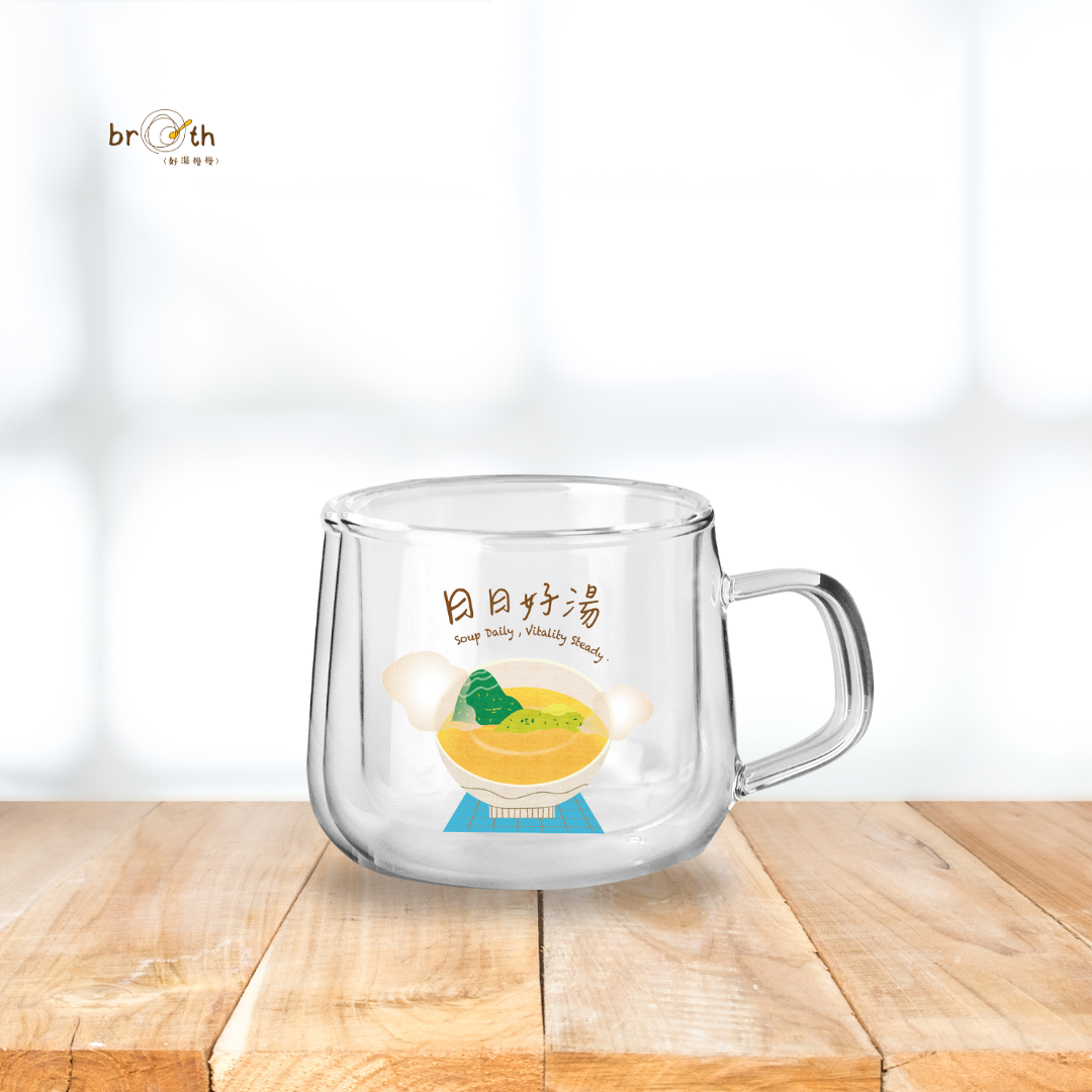 【Merch】Double Wall Glass Mug - blue