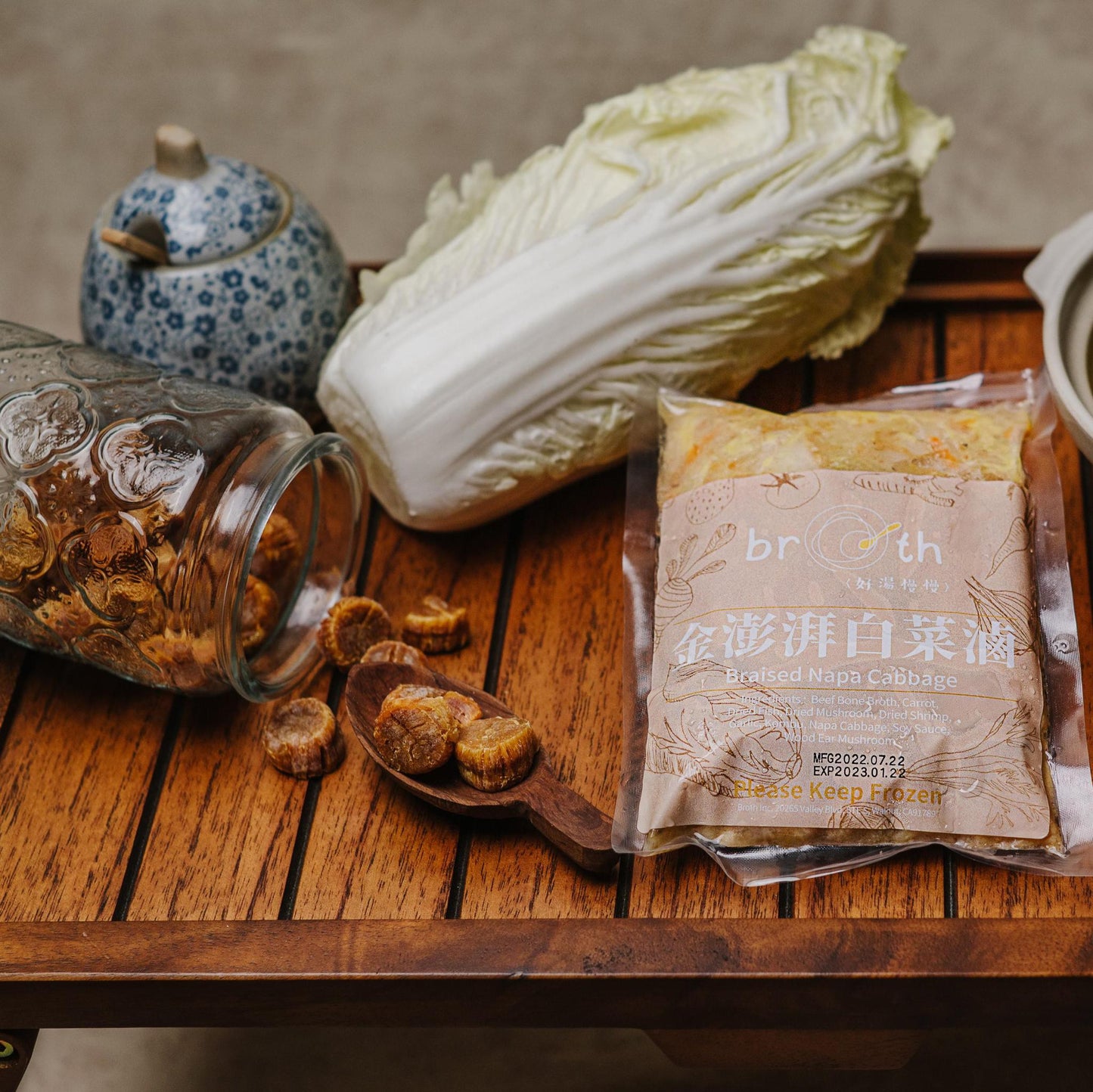 Braised Napa Cabbage(2 packs) - Broth Inc