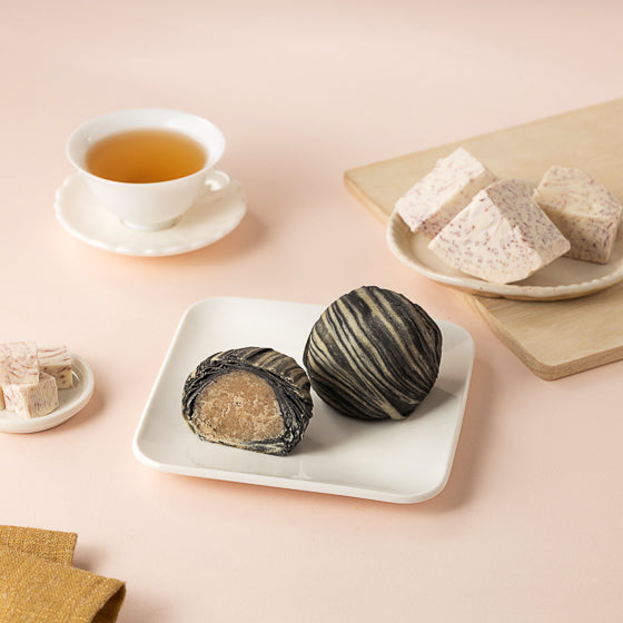 【Li Ren】Vegan Mooncakes Gift Box(Curry*3, Taro*3) - Broth Inc