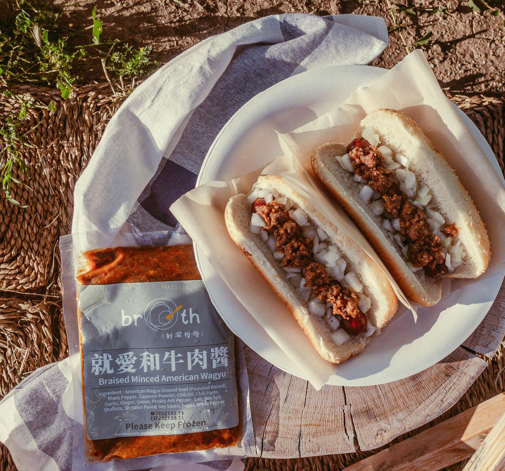Braised Minced American Wagyu Hotdog